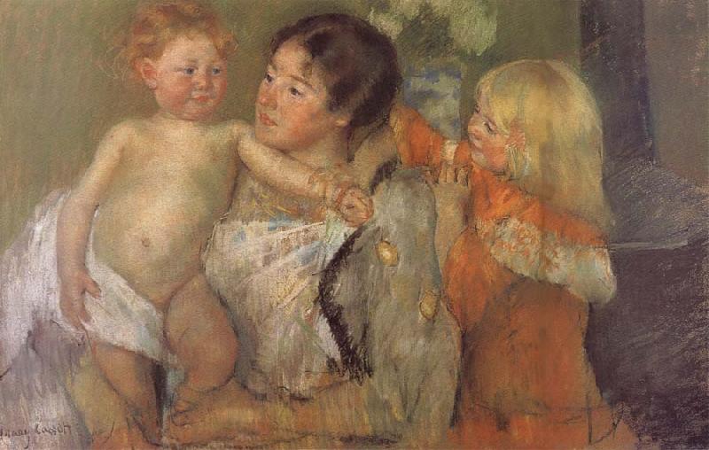Mary Cassatt After the bath France oil painting art